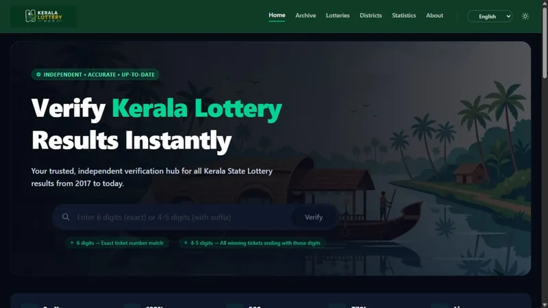 Kerala Lottery Results Hub ticket verification website